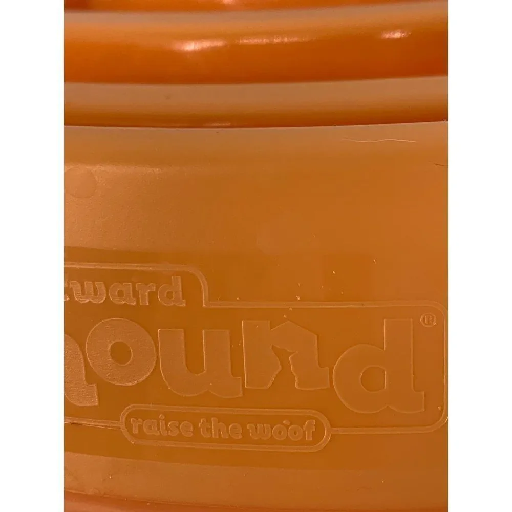 Outward Hound Fun Feeder Slo Bowl Size L Regular Orange Swirl Slow Dog Puzzle